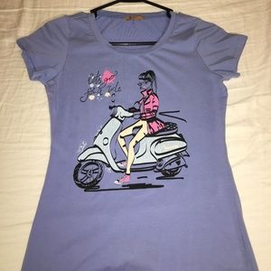 Girl Blue Graphic Tee